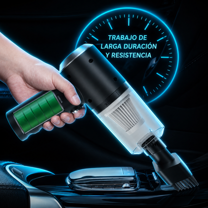 IcarYou VortexVac™ Aspiradora Portátil 3 en 1 Recargable USB para Auto y Hogar (Aspira y Sopla)