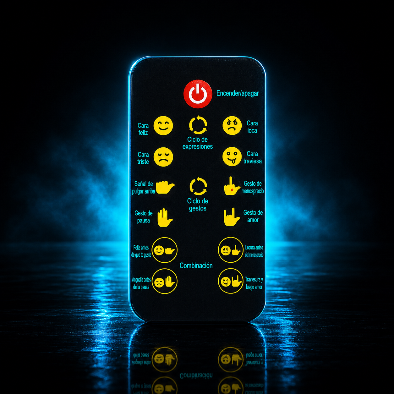 IcarYou GestureGlow™ Luz LED de Gestos con Control Remoto para Auto (Luna Trasera)