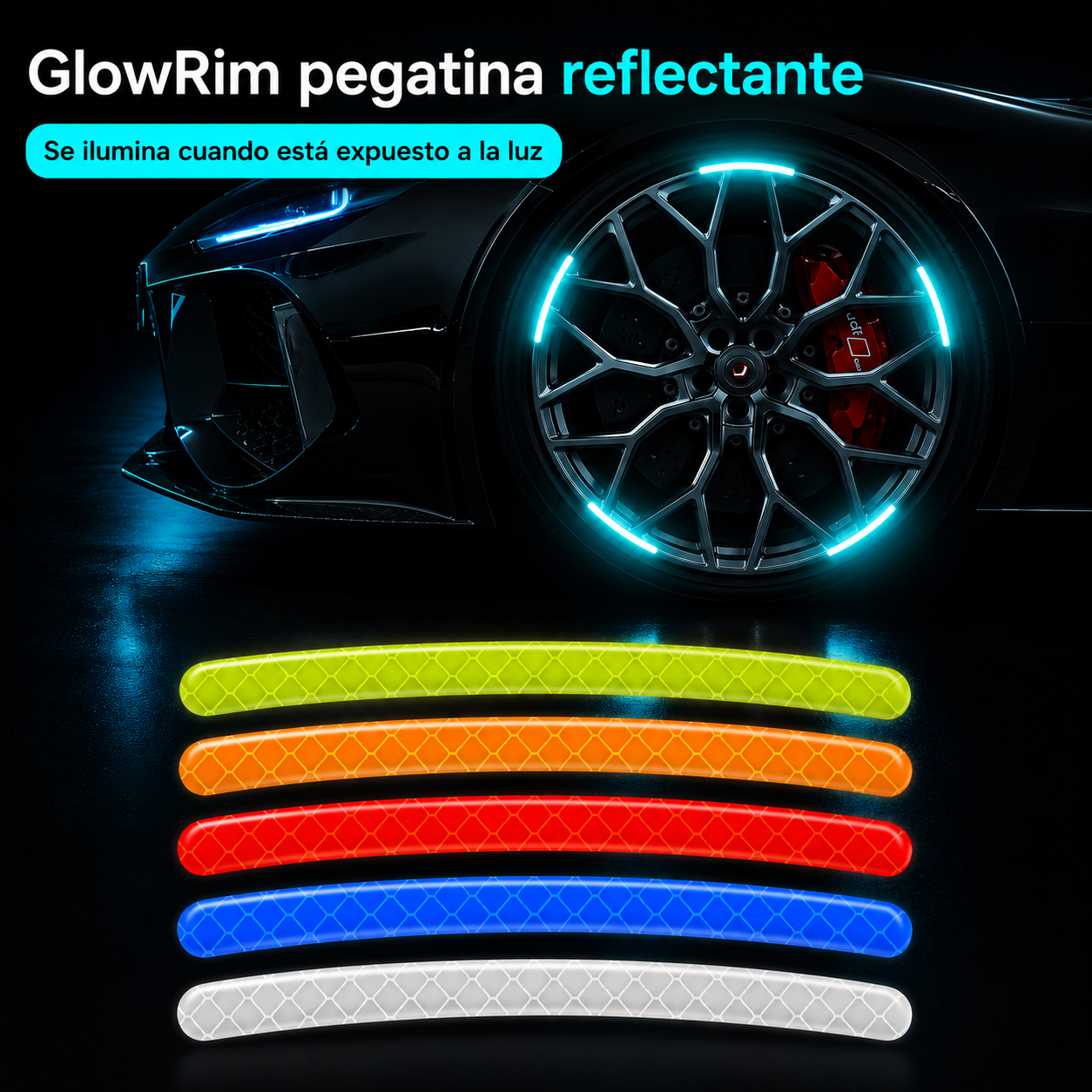 IcarYou GlowRim™ Stickers Reflectivos para Llantas