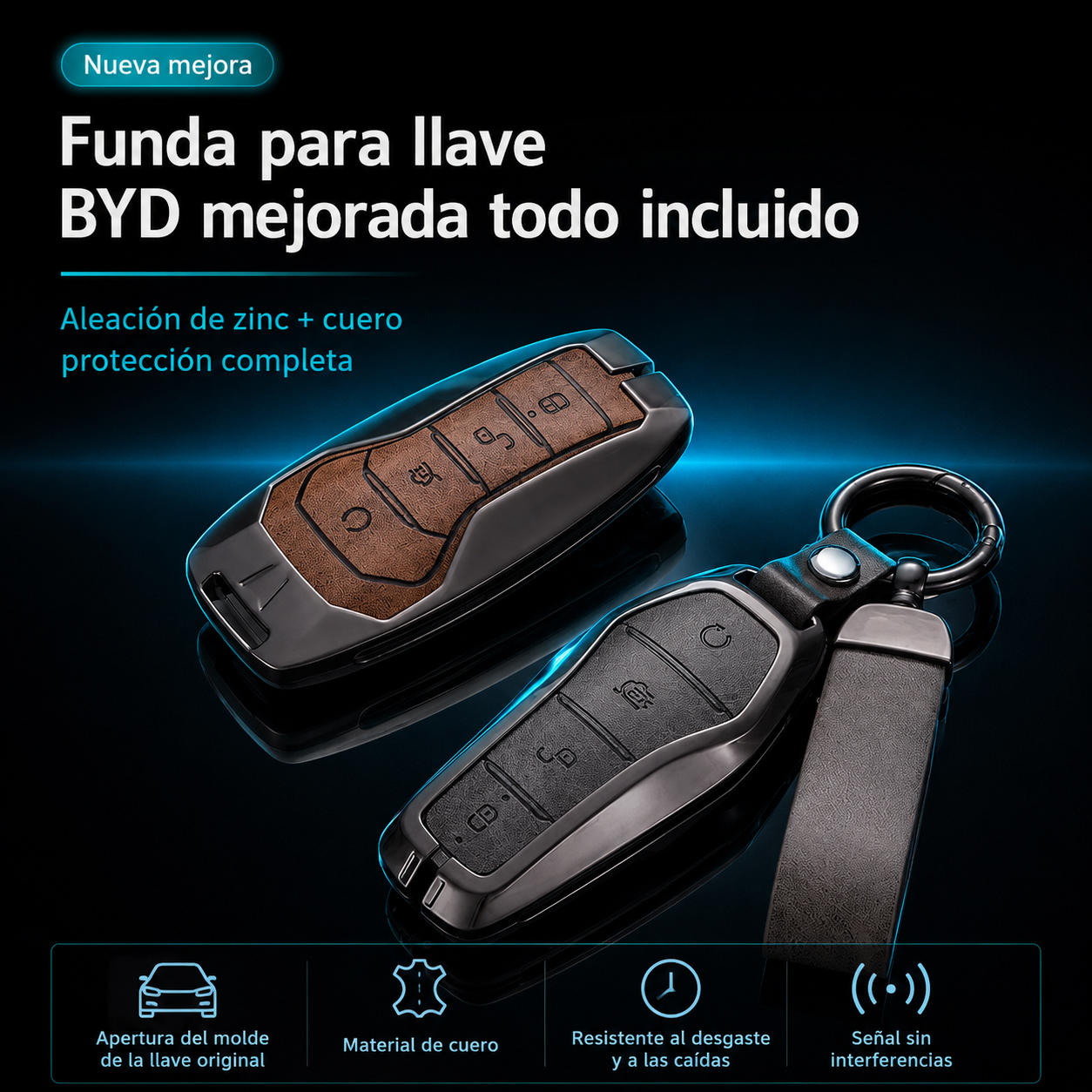 IcarYou EliteKey™ Funda Premium para Llave BYD