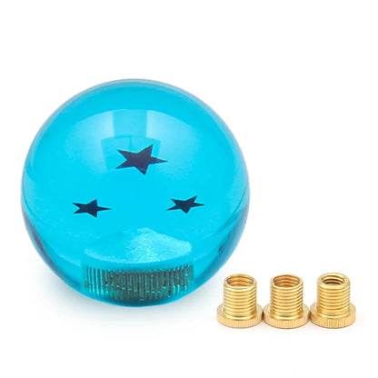 IcarYou DBBlueShift™ Pomo de Palanca de Cristal con Estrellas Premium para Auto (Universal 54 mm)