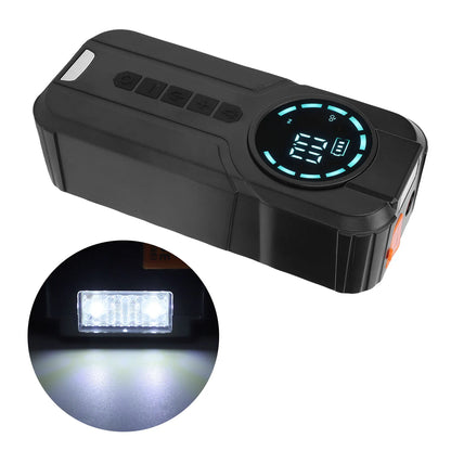 IcarYou BatterySummoner™ Partidor de Batería Portátil 4 en 1 – Compresor de Aire, Inflador de Neumáticos, Power Bank 10000mAh y Luz de Emergencia