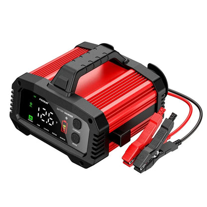 IcarYou PulseCharger™ Cargador de Batería Inteligente 25A/15A – Autos y Motos 12V/24V, 8 Etapas, Booster de Arranque y Reparación por Pulsos