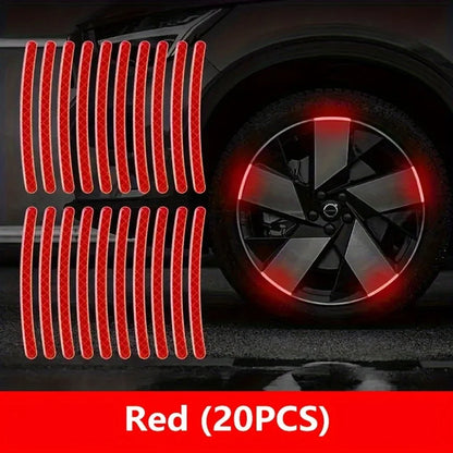IcarYou GlowRim™ Stickers Reflectivos para Llantas