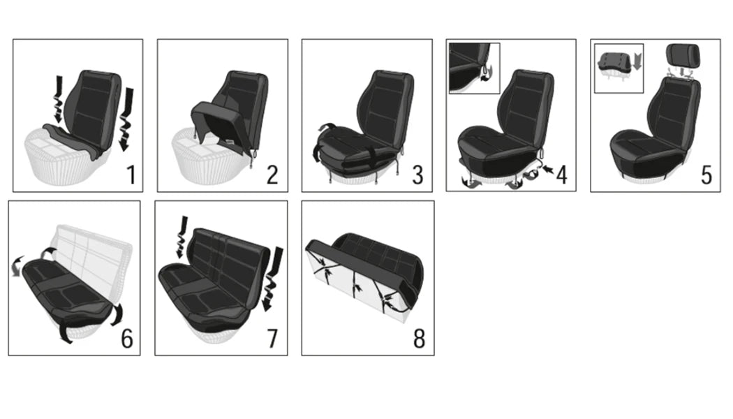 IcarYou ComfortFit™ Fundas Universales para Asientos