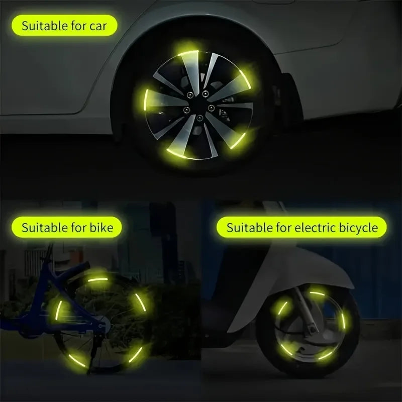 IcarYou GlowRim™ Stickers Reflectivos para Llantas