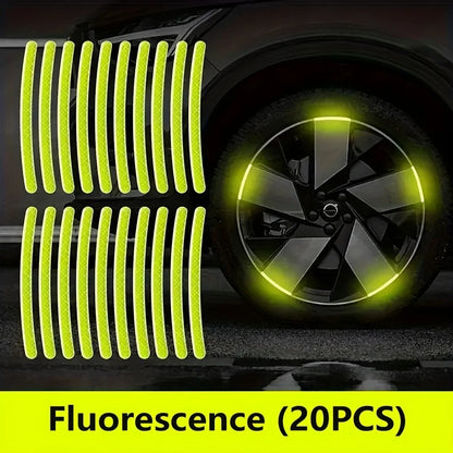 IcarYou GlowRim™ Stickers Reflectivos para Llantas