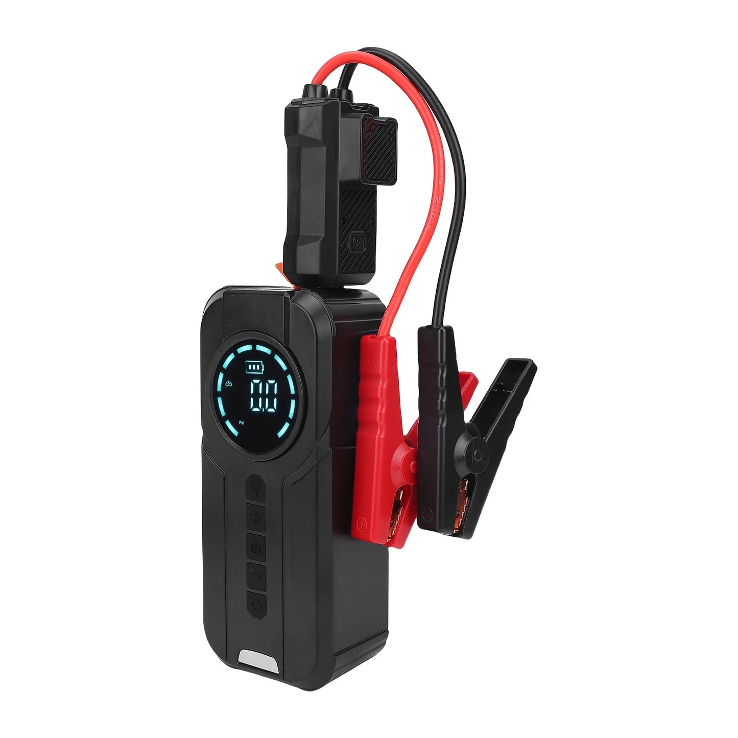 IcarYou BatterySummoner™ Partidor de Batería Portátil 4 en 1 – Compresor de Aire, Inflador de Neumáticos, Power Bank 10000mAh y Luz de Emergencia