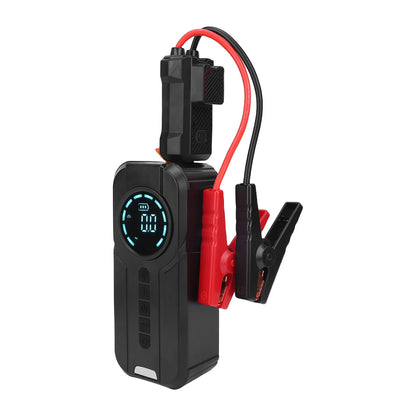 IcarYou BatterySummoner™ Partidor de Batería Portátil 4 en 1 – Compresor de Aire, Inflador de Neumáticos, Power Bank 10000mAh y Luz de Emergencia