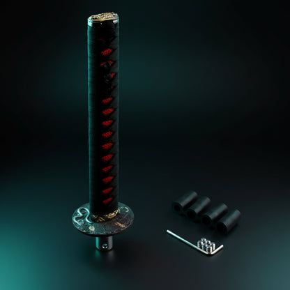 IcarYou KatanaShift™ Pomo de Palanca Katana Samurái JDM Premium para Vehículo (Universal con Adaptadores)