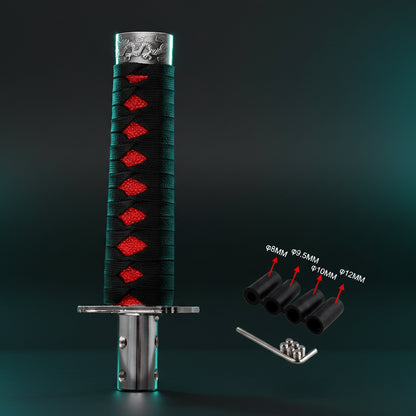 IcarYou KatanaShift™ Pomo de Palanca Katana Samurái JDM Premium para Vehículo (Universal con Adaptadores)